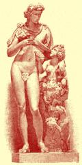 Dionüszosz és a megszemélyesített szőlőtő (British Museum London)